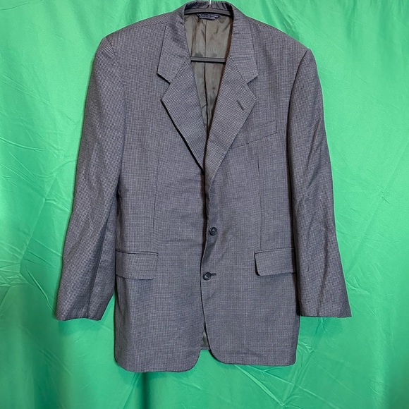 GIEVES & HAWKES Savile Row houndstooth wool blazer - Picture 1 of 12